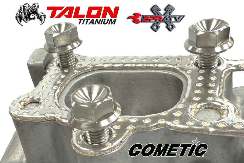 Cometic Manifold Exhaust Gasket Seal TITANIUM Bolts Polaris RZR XP 1000 3610184