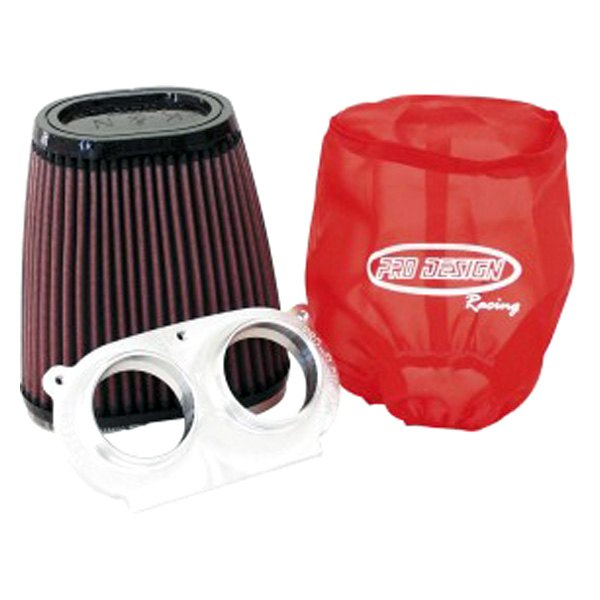 Pro Design PD206 Pro Flow K&N Air Box Filter Intake Kit Yamaha Raptor 660 660R