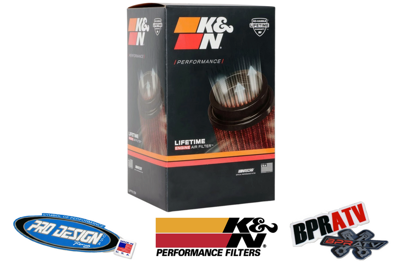 ORIGINAL Pro Design Racing Pro Flow K&N Filter Kit Intake Box For Yamaha Banshee