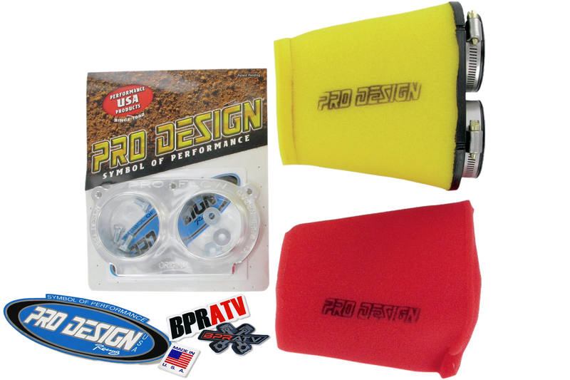 Pro Design Pro Flow Foam Air Filter Intake PWR Kit PD205 Yamaha Raptor 660 660R