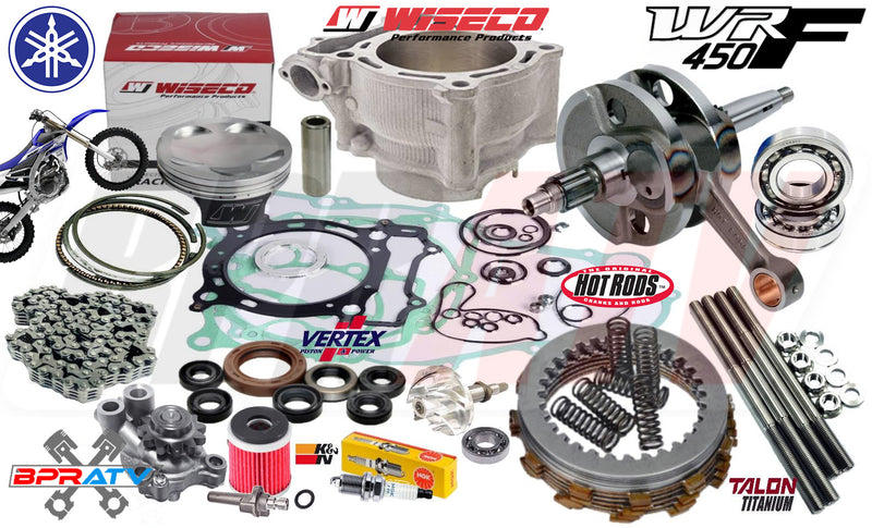04-06 WR450F WR 450F Cylinder Piston Oil Pump Complete Motor Engine Rebuild Kit