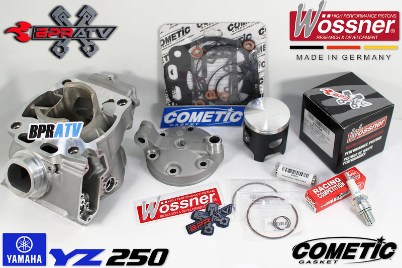 99+ YZ250 YZ 250 Cylinder Kit Wossner Piston Head Cometic Gasket Top Rebuild Kit