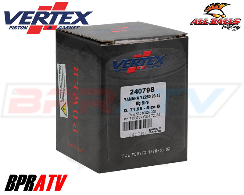99+ Yamaha YZ250 YZ 250 72mm 295 cc Big Bore Cylinder Piston Top End Rebuild Kit
