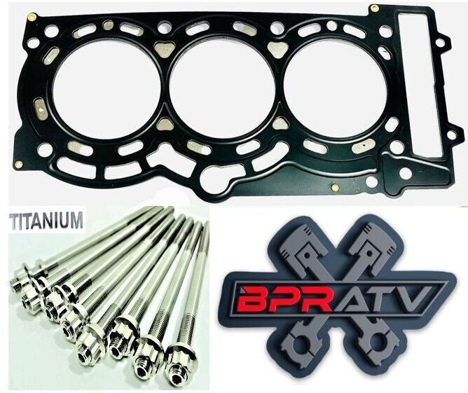 Can Am Turbo X-3 X3 Head Studs Heavy Duty Titanium Stud Bolt Kit MLS Head Gasket