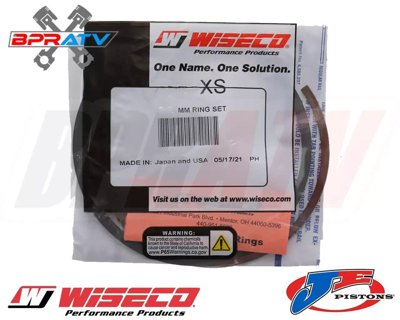 DS650 DS 650 Big Bore Piston Rings Ring Set 105mm 105 mil Can Am JE Pair 221844
