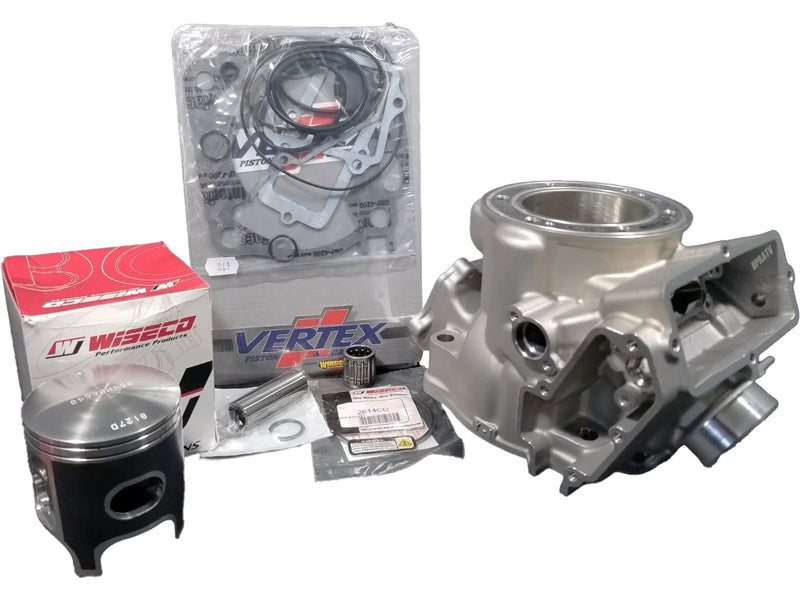 03+ YZ250 YZ 250 Stock Bore Cylinder Head 66.4 Wiseco Complete Top End Parts Kit