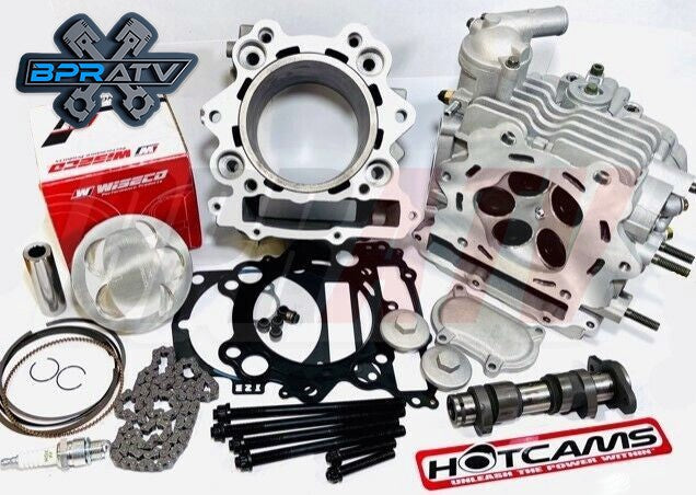 Rhino 660 Stock Bore 100mm Cylinder Head Piston Top End Rebuild Kit Hot Cams Cam
