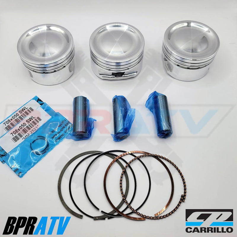 Yamaha YXZ1000R 80mm OEM Stock Bore Pistons CP Carrillo 11.5:1 + OEM Head Gasket