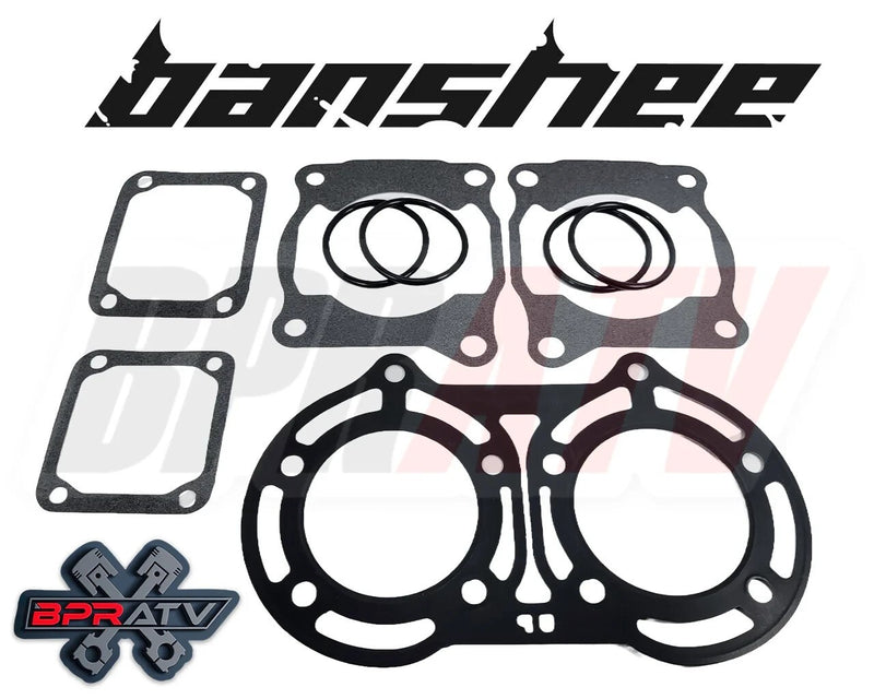 Yamaha Banshee YFZ350 64 mil Stock Cylinders WOSSNER Pistons Top End Rebuild Kit