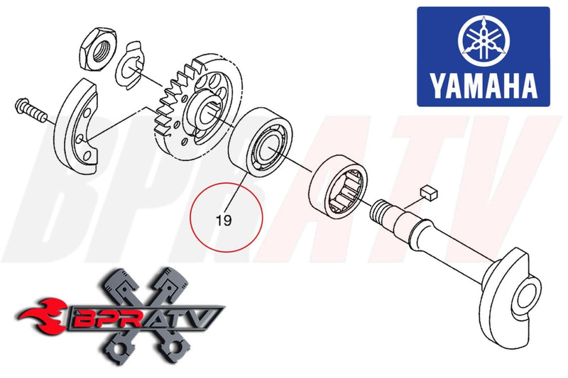 08-17 YZ450F WR Counter Balancer Bearing Crank Balancer Shaft SKF 93304-20310-00
