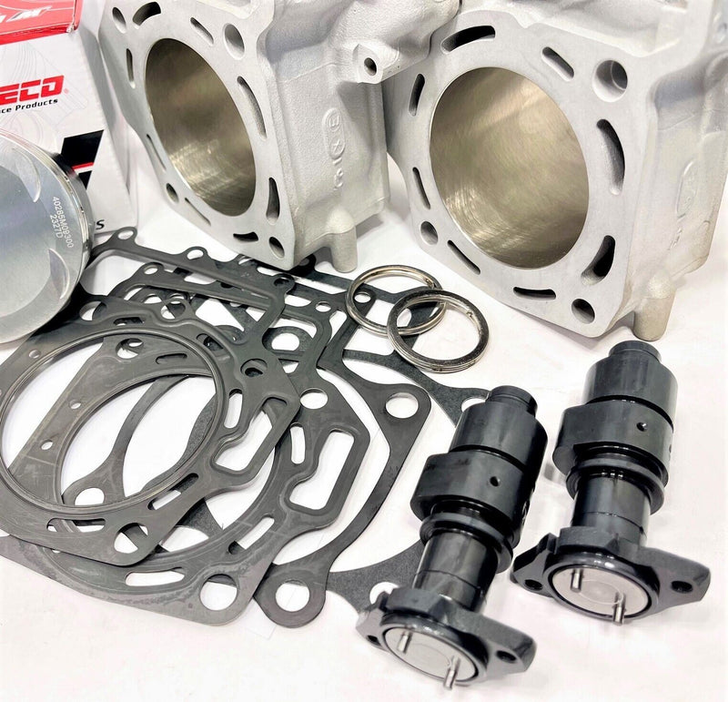 08-12 Teryx 750 Top End Rebuild Kit Mudbuster Hotcams Stock Assembly Hot Cams