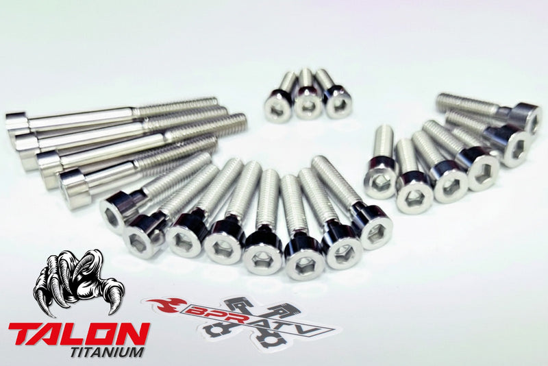 Yamaha Banshee 350 Side Cover Bolts Titanium Left & Right Engine Cover Bolt Kit!