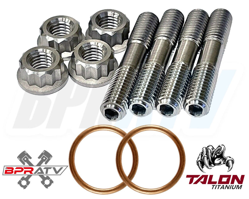 Rhino Grizzly 660 Titanium Exhaust Studs Gaskets Ti Manifold Stud Gasket Kit Set