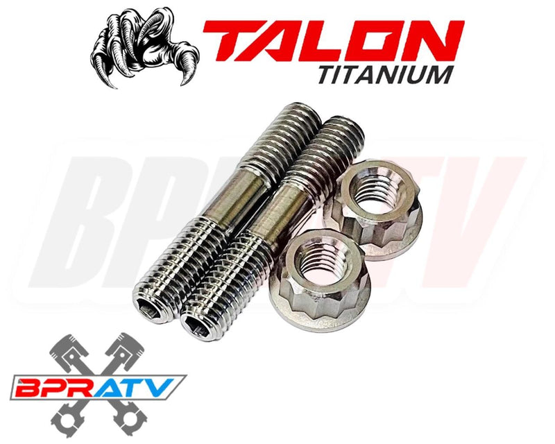 YFZ450R YFZ 450R Heavy Duty Head Pipe Exhaust Studs TITANIUM Stud 12 Pt Nut Kit