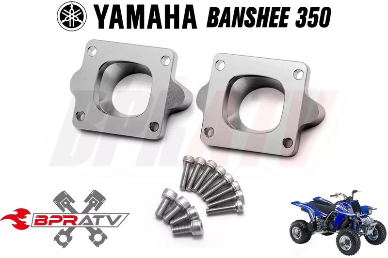 Banshee 38mm PWK Billet Intake Manifolds Keihin Air Striker Carb Dual Two Piece