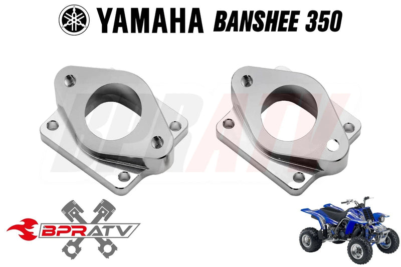 Banshee 38mm PWK Billet Intake Manifolds Keihin Air Striker Carb Dual Two Piece