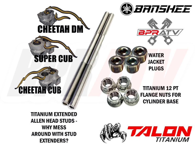 Banshee DM Cheetah Cub Supercub Water Jacket Plugs Base Nuts Stud Extenders Kit
