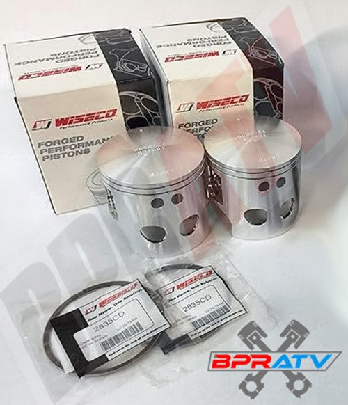 Banshee SUPER CUB 72mm CPI Wiseco Pistons 472 496 521 Cylinder Racers Elite Pair