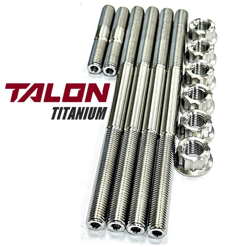 Best Raptor YFM 660 Cylinder Head Studs ALL TITANIUM Head Stud 12 Point Nut Kit