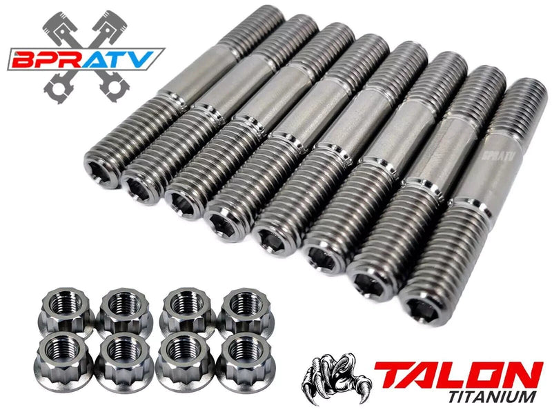 Yamaha Blaster TITANIUM Cylinder Head Studs Cylinder to Crankcase Stud Kit Nuts