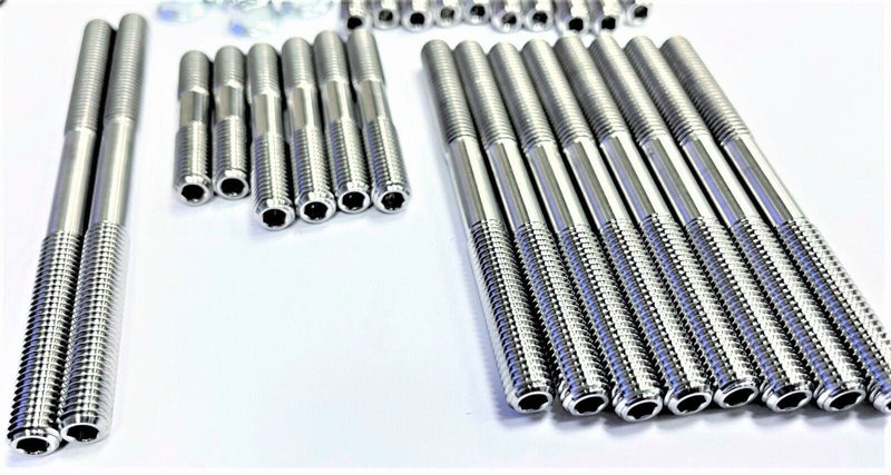 Banshee 392 421 Cub TITANIUM Bolt Stud Kit Cases Cylinder Head Studs Bolts Set