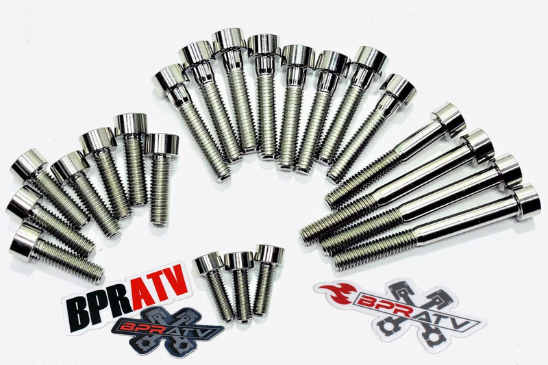 Banshee 521 Super Cub TITANIUM Bolt Stud Kit Cases Cylinder Head Studs Bolts Set