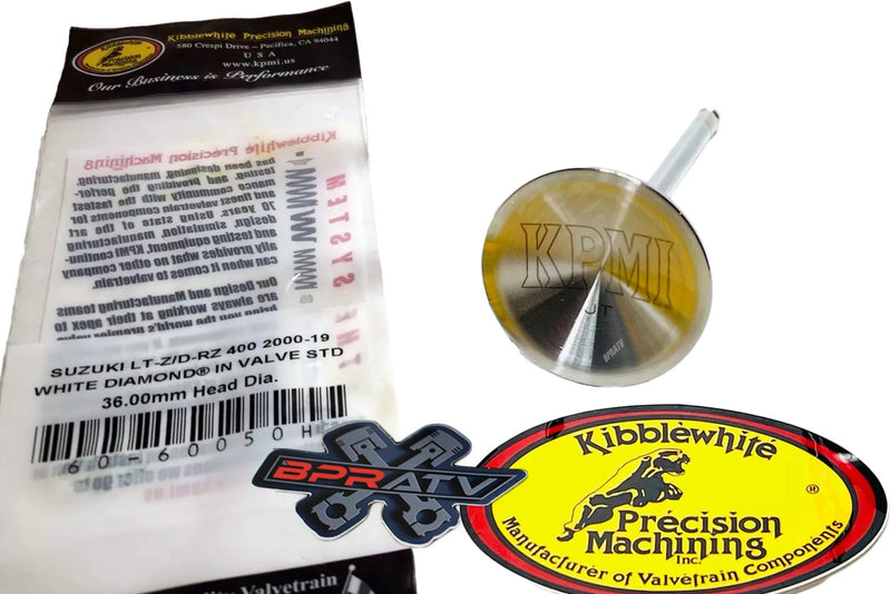 Suzuki LTZ400 DRZ400 Kibblewhite Precision White Diamond Intake Valve 60-60050H