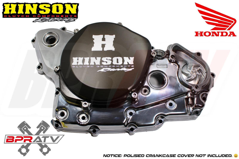 Hinson Racing Black Billet Clutch Cover & Gasket O-ring Honda TRX450R TRX 450ER