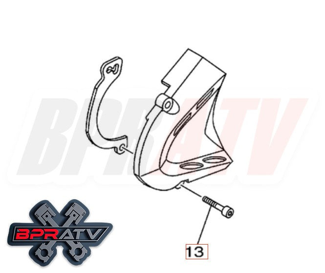 Yamaha Raptor 700 YFM700 YFM 700R Talon Titanium Sprocket Cover Bolts Bolt Kit