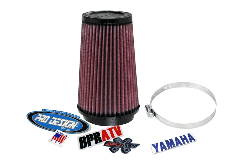 Pro Design Pro Flow K&N Air Filter Intake Kit 06-25 Yamaha Raptor 700 700R PD234