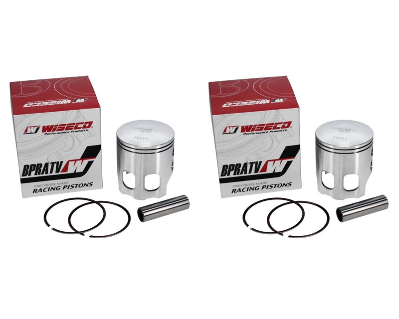 Banshee 64.50mm .020 Over Long Rod Pistons Wiseco Stroker Piston Rings +.50mm US