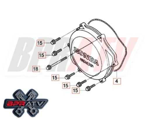 09-16 CRF450R CRF 450R BPR Talon Titanium COMPLETE Motor Engine Bolts Bolt Kit