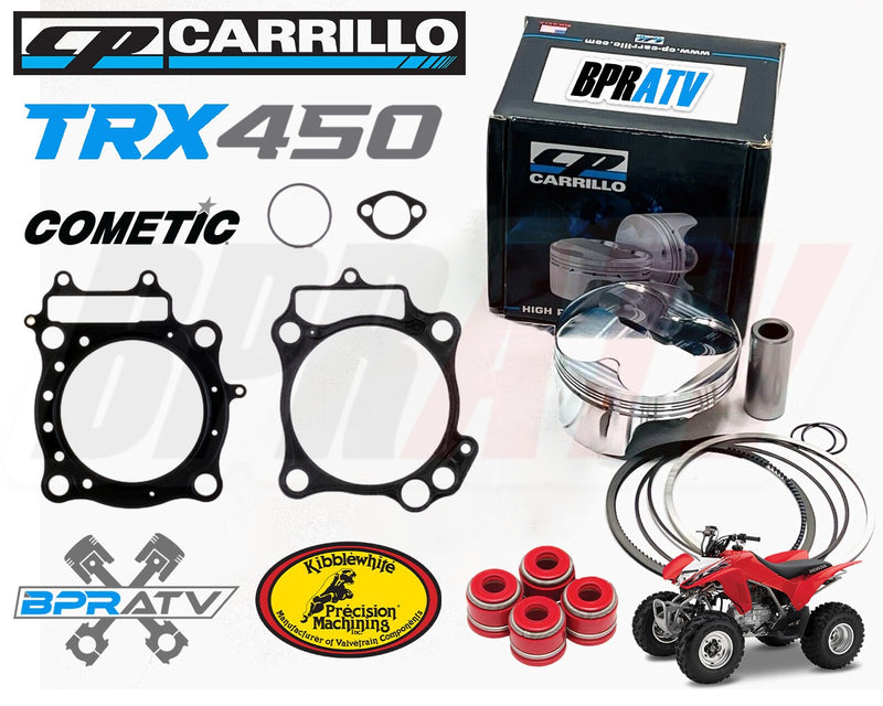 06+ TRX450R TRX 450R 100mm 490c Pump Gas CP Piston Top End Big Bore Cylinder Kit