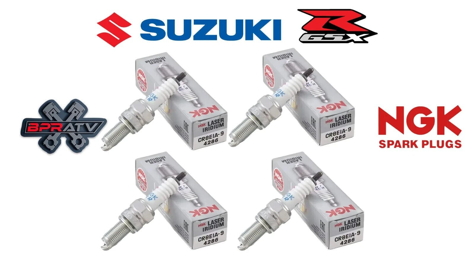 NGK CR9EIA-9 Iridium Spark Plugs Suzuki GSX-R600 750 1000 1300