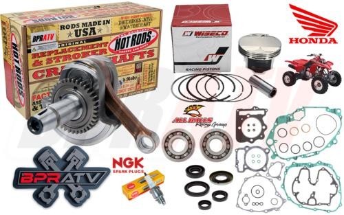 05-14 Honda TRX 400EX 400X Hotrods Crank Rod Rebuild Kit Piston Gaskets Seals