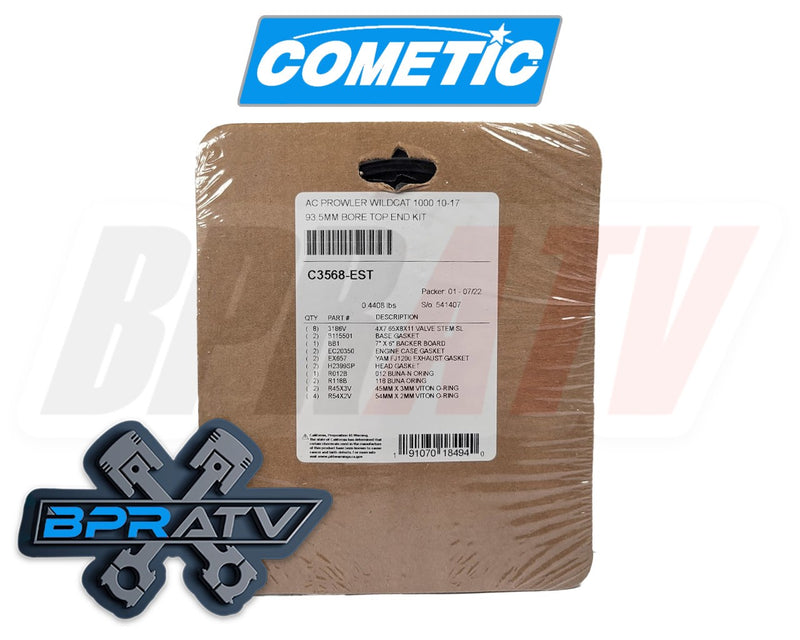 Arctic Cat 1000 XT Mud Pro Wildcat X X4 93.5mm Cometic Top End Gasket Kit C3568