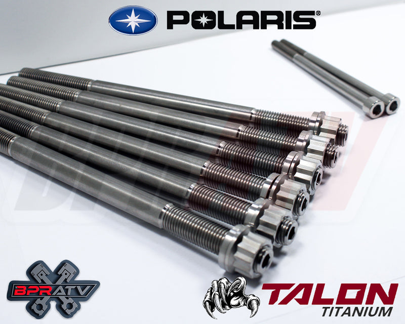 14-20 Polaris RZR 1000 COMPLETE BPRATV Titanium Cylinder Head Bolts Kit Studs