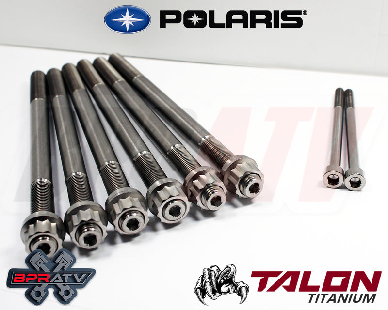 16-20 Polaris RZR Turbo COMPLETE BPRATV Titanium Cylinder Head Bolts Kit Studs