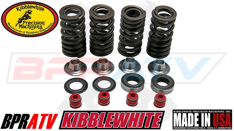 96-04 Honda XR400 XR 400 Kibblewhite Head Intake Exhaust Valve Guides RED Seals