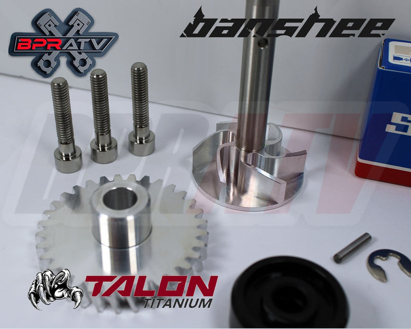 Yamaha Banshee BILLET Water Pump Gear Impeller Bearing Seal TITANIUM Bolt Kit