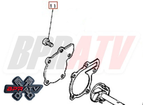 Yamaha Banshee BILLET Water Pump Gear Impeller Bearing Seal TITANIUM Bolt Kit