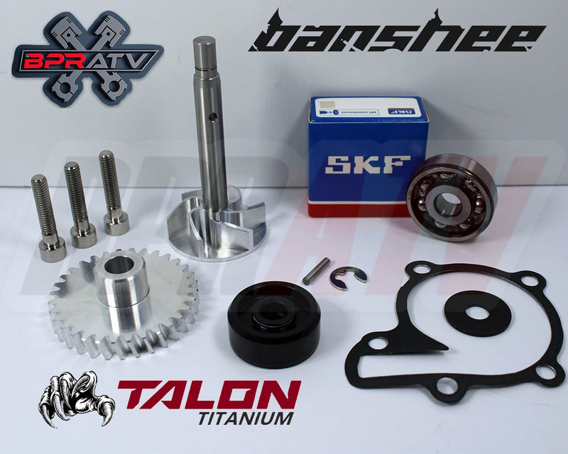 Yamaha Banshee BILLET Water Pump Gear Impeller Bearing Seal TITANIUM Bolt Kit