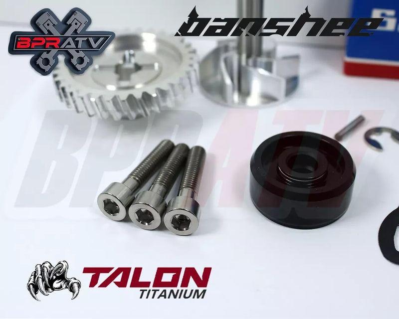 Banshee BILLET Water Pump Gear Impeller Bearing Seal TITANIUM Bolts Upgrade Kit