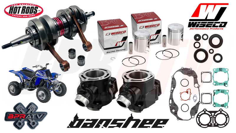 Yamaha Banshee 66mm Simple 370cc Rebuild Kit Crank Wiseco Pistons Gaskets Seals