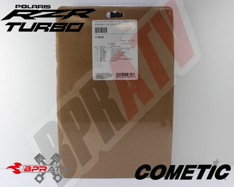 17-25 RZR XP Turbo S S4 XP4 93mm Cometic Top End Gasket Kit TITANIUM Head Studs