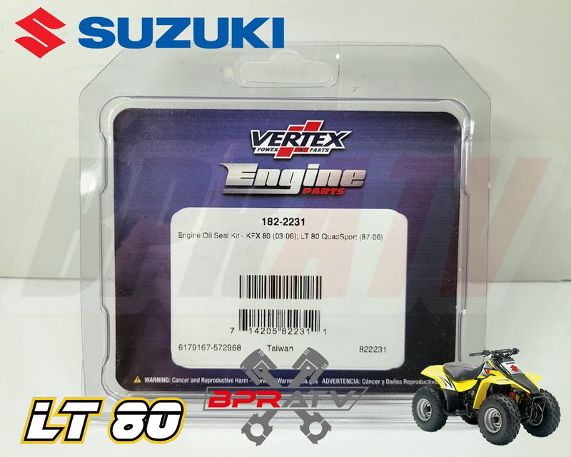 Suzuki LT80 LT 80 SKF OEM Upgrade Crankshaft Crank Main Bearings & Oil Seal Kit
