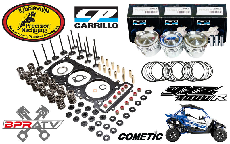 Yamaha YXZ1000R YXZ 1000R CP Piston KIBBLEWHITE Valves Cylinder Head Service Kit