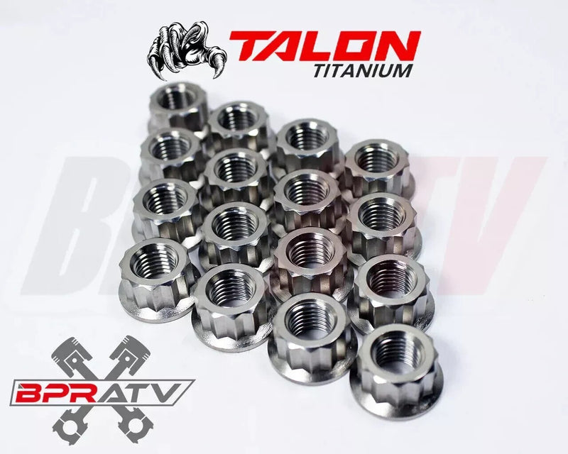 Best Yamaha Banshee 350 TITANIUM Lug Nuts Nut Complete Kit Front Rear Set of 16
