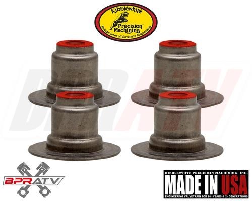 Harley Davidson Kibblewhite RED Viton Valve Stem Seals M8 8 Pack OEM# 18100044