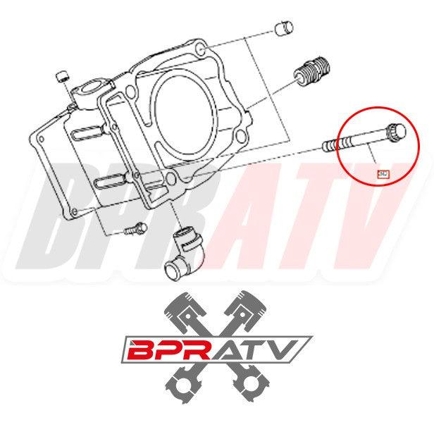 Polaris Xpedition 425 TITANIUM Cylinder to Crankcase Stud Kit Bolt Kit 3084873
